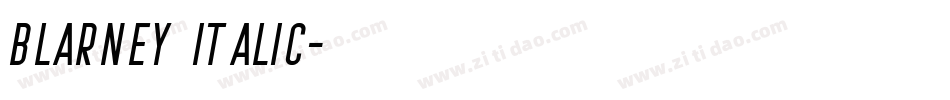 Blarney Italic字体转换